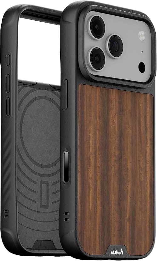 Mous for iPhone 18 Pro Case, Compatible with MagSafe, Limitless Walnut Cover على Amazon.ae - متتبع الأسعار