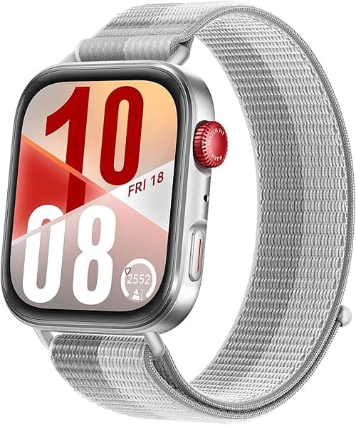 HUAWEI WATCH FIT4 SmartWatch, 1.82†Display, 100+ Sports modes, Fitness Tracker, HeartRate Monitor, upto 10-Day Battery Life, iOS&Android, Grey, 3 months additional HuaweiCare+(Amazon Exclusive) on Amazon.ae - Price Tracker