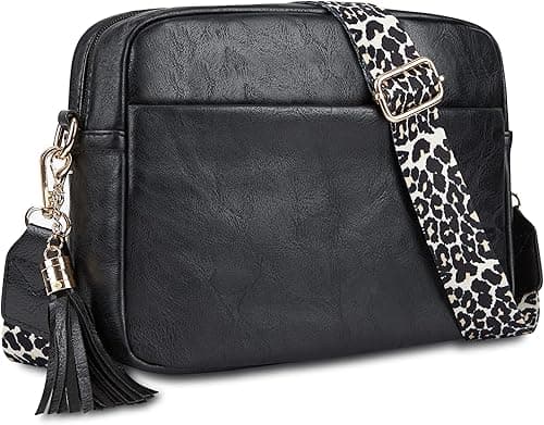 Cynure Women's Leather Crossbody Bag Zipper Shoulder Camera Purse on Amazon.ae - Price Tracker