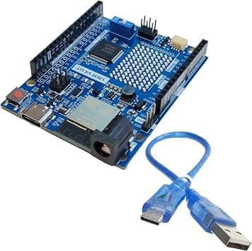 STEM V4 IoT Development Board, Compatible with Arduino Uno R4 WiFi, RA4M1 32-Bit, with Wi-Fi & Bluetooth, for Learning, Prototyping, Education, with Tutorials on Amazon.ae - Price Tracker