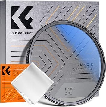 K&F Concept 82mm Circular Polarizer Filter,18 Multi-Coated Optical Glass Circular Polarizing Filter Ultra-Slim for Camera Lenses with Cleaning Cloth (K Series) | No Vignetting, Reduce Glare, Sky Water Landscape Photography Camera Lens Filter with Cleaning Cloth Nano-K Series FC301 على Amazon.ae - متتبع الأسعار