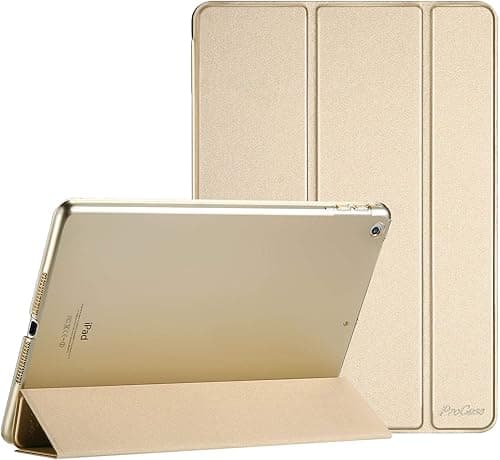 ProCase Smart Case for iPad 9.7 Inch iPad 6th/5th Generation Case 2018 2017(Model: A1893 A1954 A1822 A1823), Ultra Slim Lightweight Stand Case with Translucent Frosted Back Cover -Gold on Amazon.ae - Price Tracker