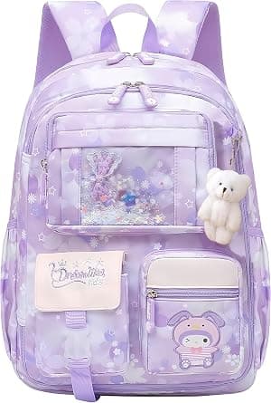 Aryan School Bags for Girls, 25L Refrigerator Door Kids Backpack Cute Rucksack for primary and secondary school على Amazon.ae - متتبع الأسعار