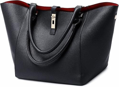 sqlp Large Work Tote Bag for Women Leather Designer Handbags Big Travel bucket bags Ladies Shoulder Bag on Amazon.ae - Price Tracker