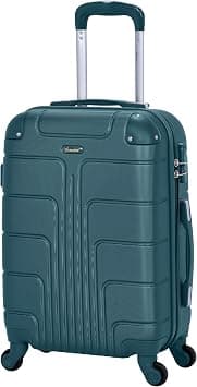 Senator Hardside Carry on Luggage 20 Inches Small Suitcase on Wheels for Unisex A1012 | Ultra Lightweight cabin size luggage Carry on with Spinner Wheels 4 (Carry-On 20-Inch, Dark Teal) on Amazon.sa - Price Tracker