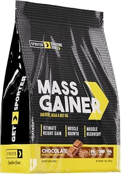 Sporter Mass Gainer – High-Calorie Muscle Builder with Creatine, BCAA & MCT Oil - Formula for Weight Gain & Recovery Support (12lb, Chocolate) on Amazon.ae - Price Tracker