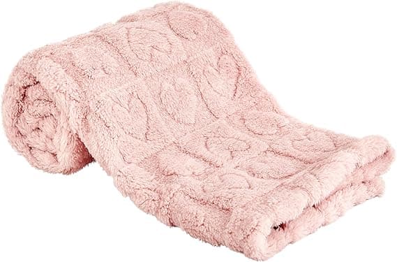 Yurhap Fleece Baby Blanket Heart Checkered Blanket, Ultra Soft Cozy Baby Blankets for Girls Boys, Fluffy Infant Toddler Newborn Receiving Blankets for Crib Stroller 30”×40” (Light Pink) on Amazon.ae - Price Tracker