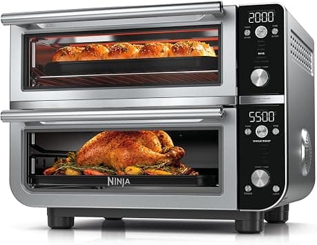 Ninja Double Oven Pro Smart XL Countertop Oven and Air Fryer | 12-in-1 Versatility with Smart Finish and DualZone Technology to Cook 2 Meals at Once | Fits Chicken Up to on Amazon.ae - Price Tracker