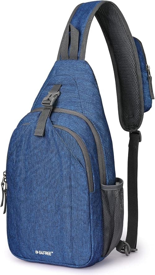 G4Free Crossbody Sling Bag RFID Blocking Chest Backpack Bag Daypack Water-resistant for Hiking Travel on Amazon.ae - Price Tracker