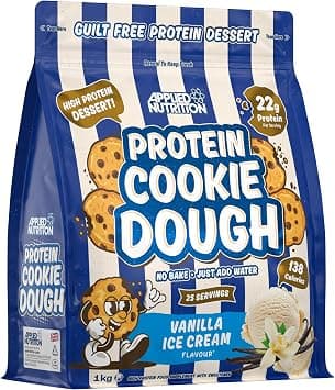 Applied Nutrition Protein Cookie Dough 1kg – High Protein Snack, Over 22g of Protein Per Serving, Ready-to-Eat– Low Calorie, Healthy Treat (1kg – 25 Servings, Vanilla Ice Cream) - Amazon.sa Price Tracker
