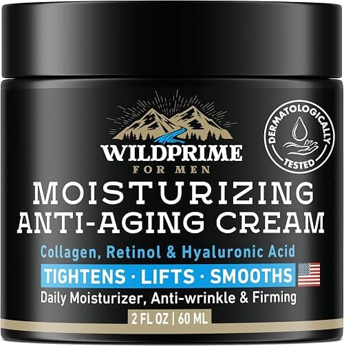 Men's Face Moisturizer Cream - Anti Aging & Wrinkle - Made in USA - Collagen, Hyaluronic Acid, Vitamins E & A, Avocado Oil - After Shave Lotion - Age Facial Skin Care - Day & Night Moisturizing, 2 oz on Amazon.ae - Price Tracker
