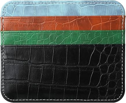 PU Leather Ultra-thin Wallet, Retro Double-sided Card Insertion Wallet, Minimalist Credit Card Protection Cover, Multi Slot Card Holder Card Bag (Mixed) on Amazon.ae - Price Tracker