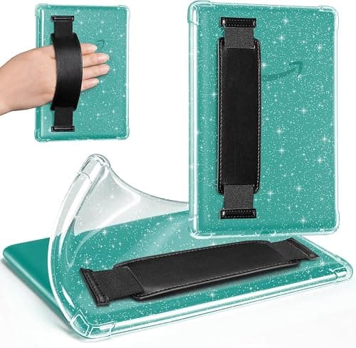 iDLEHANDS Clear Glitter Case for 7" Tablet Case - Ultra Slim Soft TPU Transparent Cover & Lightweight with Hand-Strap, Black on Amazon.ae - Price Tracker