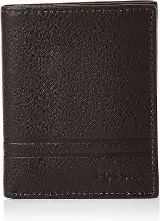 Fossil Men's Leather Trifold Wallet for Men - متتبع أسعار Amazon.sa