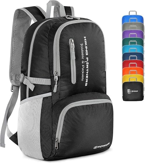 ZOMAKE Foldable Backpack Lightweight Packable 35 L, Hiking Daypack Water Resistant Travel Bag Nylon Outdoor Sports Gym Camping Rucksack Walking Trekking for Men Women Seniors on Amazon.ae - Price Tracker