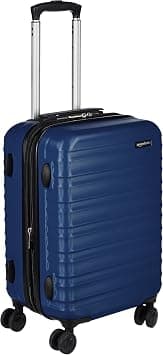 Amazon Basics Hardside Spinner Luggage- 21 inch (55cm), Material: ABS, Navy Blue on Amazon.sa - Price Tracker