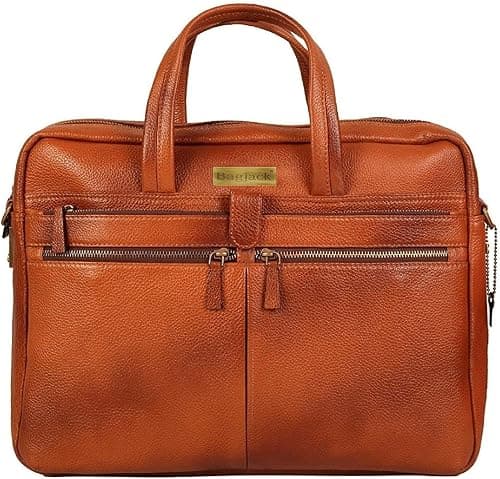 BAG JACK Sagittarii Genuine Natural Grain Leather Laptop Briefcase Men/Women Handcrafted Messenger Adjustable Shoulder Business Office Travel MacBook Air/Pro 17 Inch Bag (Tan, 17 inch) on Amazon.ae - Price Tracker