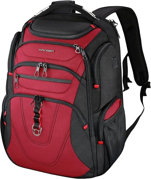 KROSER Travel Laptop Backpack Heavy Duty Computer Backpack with Hard Shell Saferoom RFID Pockets Water-Repellent Business College Daypack Stylish School Laptop Bag for Men/Women on Amazon.ae - Price Tracker