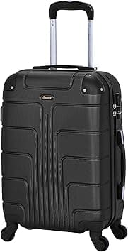Senator Hardside Carry on Luggage 20 Inches Small Suitcase on Wheels for Unisex A1012 | Ultra Lightweight cabin size luggage Carry on with Spinner Wheels 4 (Carry-On 20-Inch, Black) on Amazon.ae - Price Tracker
