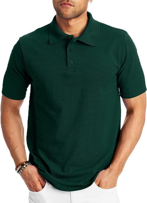 Hanes Men’s X-Temp Short Sleeve Polo Shirt, Midweight Men's Shirt on Amazon.sa - Price Tracker