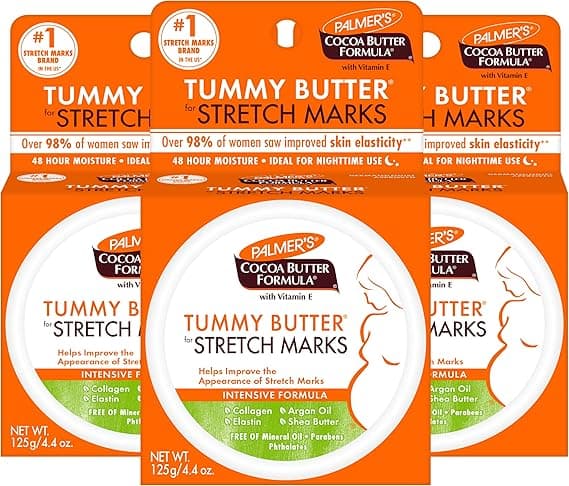 Palmer's Cocoa Butter Formula Tummy Butter Balm for Stretch Marks and Pregnancy Skin Care, 4.4 Ounces (Pack of 3) on Amazon.ae - Price Tracker