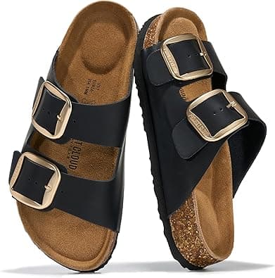 Project Cloud Genuine Leather Flat Sandals Comfortable Beach Essentials Womens Sandals Memory Foam Vacation Essentials Slides for Women Footwear (Santorini) on Amazon.ae - Price Tracker