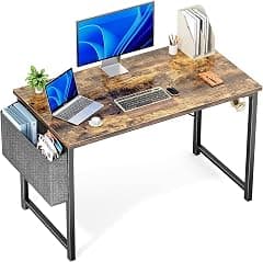 Chulovs Writing Computer Desk, 100cm Sturdy Office Desk PC Laptop Notebook Study Writing Table, Bedroom Desk Table for Home Office Workstation (Wooden) - Amazon.sa Price Tracker