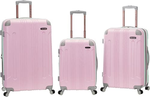 Rockland Hardside Expandable Luggage with Spinner Wheels, Multicolor on Amazon - Best Deal Finder