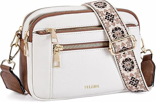Telena Crossbody Purse for Women Small Crossbody Bags Trendy Vegan Leather Shoulder Handbags with Adjustable Strap Rough on Amazon.ae - Price Tracker