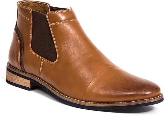Deer Stags Men's Argos Memory Foam Dress Comfort Casual Fashion Cap Toe Chelsea Boot على أمازون - دليلك لأفضل العروض