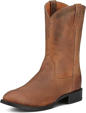Ariat Heritage Roper Western Boots- Men’s Traditional Leather Country Boot على Amazon.ae - متتبع الأسعار