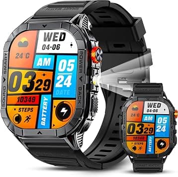 Armfit HULK3 Smart watch with AMOLED Always On Display Smartwatches for men, BT Calling Waterproof Fitness Watch with Heart Sleep Monitor for Android iOS (Black) on Amazon.ae - Price Tracker