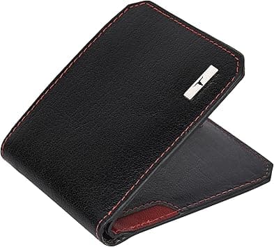 URBAN FOREST Tyson Leather Wallet for Men, Black/Red, Contemporary on Amazon.ae - Price Tracker