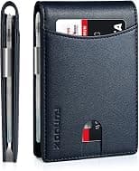 RUNBOX Top Layer Genuine Cowhide Leather Wallet for Men Slim Mens Wallet-Money Clip RFID Wallet-Gift Box, 1. - Amazon.ae Price Tracker