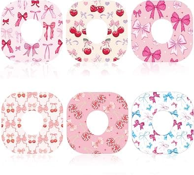 Geiserailie 36 Pcs Adhesive Patches Compatible with Dexcom G7 Waterproof CGM Over Patch with Hole Bowknot Pattern Sensor Covers Compatible with Dexcom G7 Stickers Sweatproof Breathable CGM Patches on Amazon.ae - Price Tracker