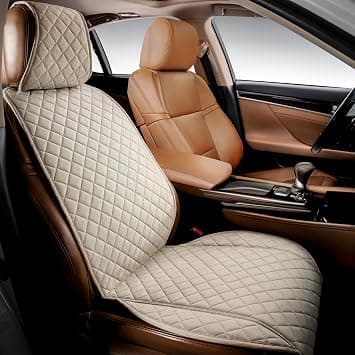 IVICY Suede Car Seat Cover for All Seasons Soft & Breathable Front Premium Covers with Non-Slip Protector Universal Fits Most Automotive, Vans, SUVs, Trucks - 1 Unit - Amazon.sa Price Tracker