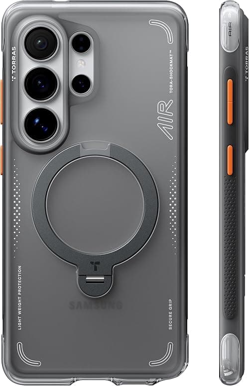 TORRAS Ostand Q3 Air for Samsung Galaxy S26 Ultra Case with 360 Magnetic Stand, Fit for Magnetic, Airbag Cushion, Mil-Grade Drop Tested, Shockproof Phone Case for S26 Ultra 6.9", Shadow Black on Amazon - Best Deal Finder