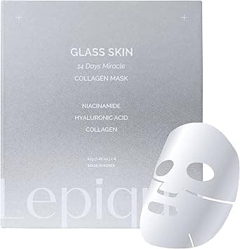 Lepique Luxury Spa-Grade Collagen Overnight Mask 4 Sheets – Authentic Korean Premium Overnight Face Mask, Highest Serum Content – Hydrating Sheet Mask with Hyaluronic Acid & Niacinamide for Radiance on Amazon.ae - Price Tracker