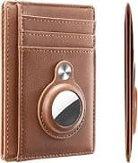 Hawanik Slim Minimalist Front Pocket Wallet with Built-in Case Holder for AirTag - Amazon.ae Price Tracker