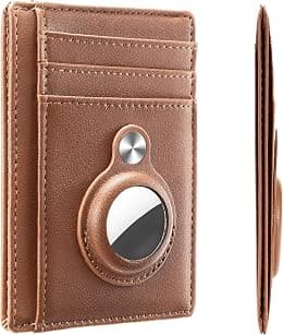 Hawanik Slim Minimalist Front Pocket Wallet with Built-in Case Holder for AirTag - Amazon.ae Price Tracker