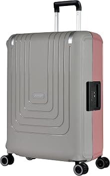 Eminent Checked Luggage 26 Inches – Polypropylene Hard Case Luggage Sets with 4 Double Spinner Wheels TSA Lock (Checked Luggage 26-Inch, Gray Pink) on Amazon.ae - Price Tracker