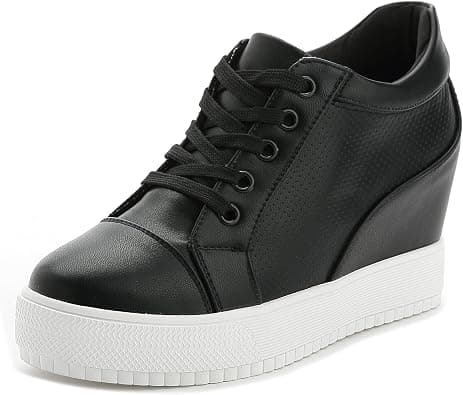 ACE SHOCK Women Wedges Sneakers with Hidden Heel Ankle High على Amazon.ae - متتبع الأسعار