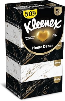 Kleenex Home Decor Facial Tissue - Pack of 5 Boxes, 170 Sheets x 2 Ply on Amazon.ae - Price Tracker