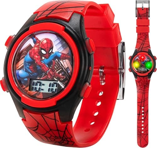 Accutime Kids Marvel Spider-Man Digital Quartz Plastic Watch for Boys & Girls with LCD Display on Amazon.ae - Price Tracker