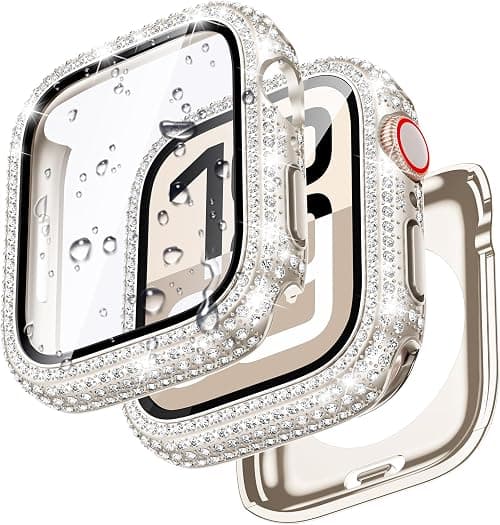 Goton Waterproof Bling Case for Apple Watch 11/10 Screen Protector 46mm على Amazon.ae - متتبع الأسعار