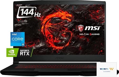 MSI Thin GF63 Gaming Laptop: Intel Core i5-12450H GeForce RTX 2050, 15.6" FHD 144Hz Display, 16GB RAM, 512GB NVMe SSD, Type-C USB 3.2 Gen 1, Cooler Boost 5, Backlit Keyboard, Windows 11 on Amazon.ae - Price Tracker