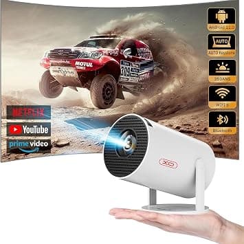 XO HY300 PRO 2025 Smart 4K Portable Mini Projector, Auto Keystone Correction, 4K/280 ANSI Smart Projector, 2.4/5G WiFi, BT 5.0, 130 Inch Screen, 180 Degree Flip, Home Video Projector على Amazon.ae - متتبع الأسعار
