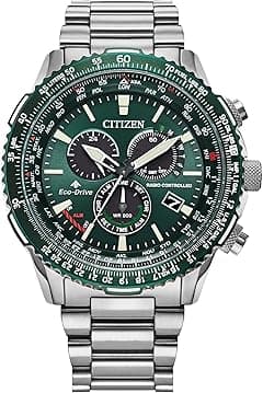 Citizen Men's Promaster Air Eco-Drive Pilot Chronograph Watch, Atomic Timekeeping Technology, 12/24 Hour Time, Power Reserve Indicator, Luminous Hands and Markers, Sapphire Crystal - Amazon.ae Price Tracker