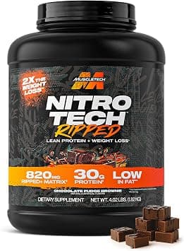 Muscletech, Nitro Tech, Ripped, Ultimate Protein + Weight Loss Formula, Chocolate Fudge Brownie, 4.00 lbs (1.82 kg) on Amazon.sa - Price Tracker