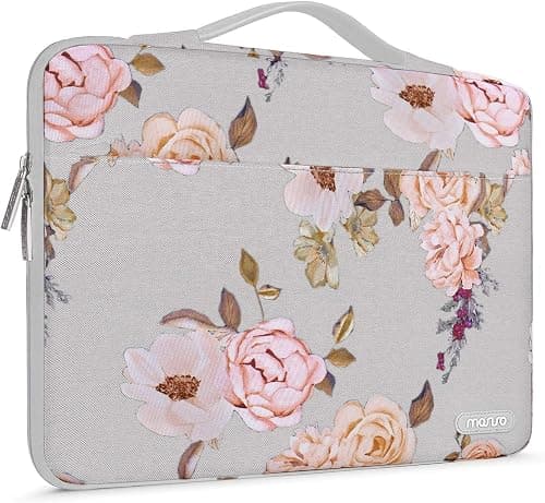 MOSISO Laptop Sleeve 360 Protective Case Compatible with 13-13.3 inch MacBook Pro, MacBook Air, Notebook Computer, Peony Bag with Trolley Belt, Grey on Amazon.ae - Price Tracker